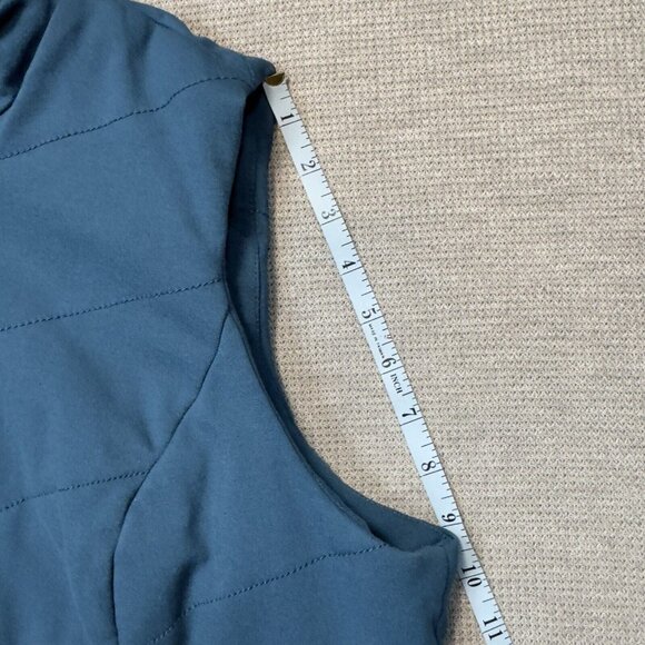 Coldwater Creek Womens 1X Blue Puffer Vest With High Neck & Full Zip - Picture 12 of 13